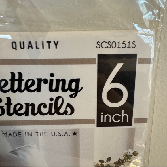 Stencils 6’ Rustic Lettering Stencils - Picture 3 of 4